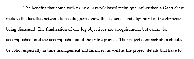 Network-based approach to project management