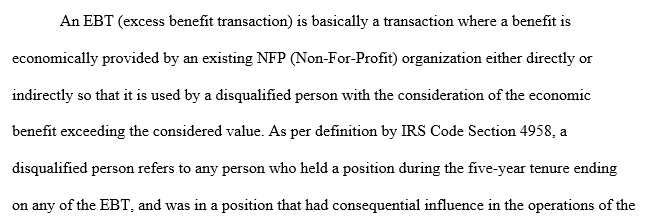 Not For Profit Organizations