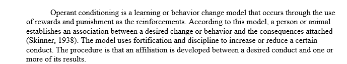 Operant conditioning