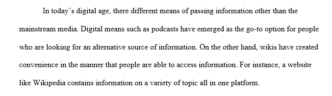 Podcasts and Wikis
