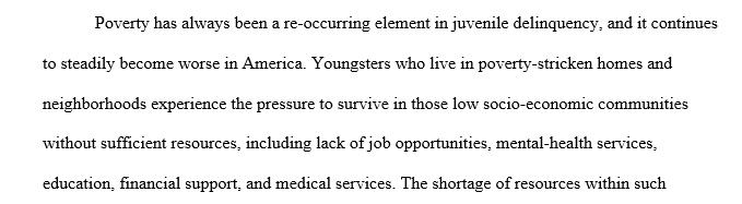 Poverty and Delinquency