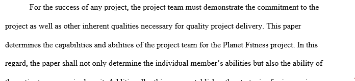 Project Team Development