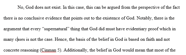 Religion. Does God exist