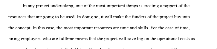 Resources for a project team
