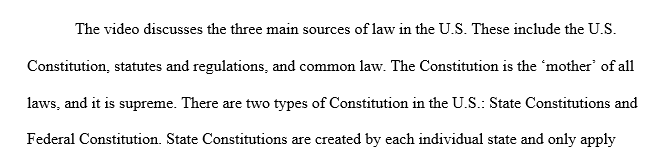 Sources of American Law