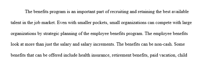 Strategic Value of Employee Benefits Programs