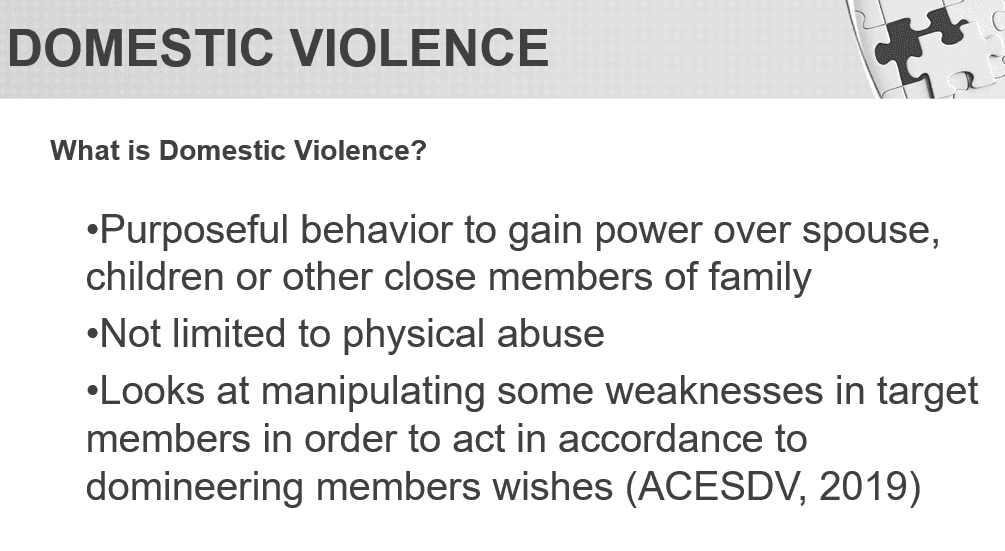 Survivors of Domestic Violence