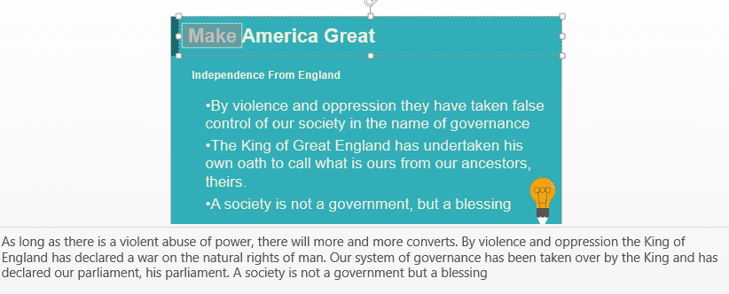 The Debate Over Independence