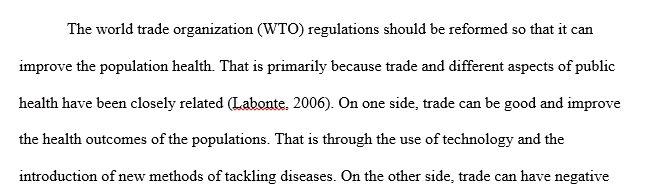 World Trade Organization regulations