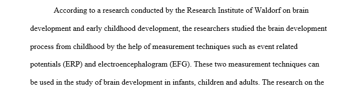 Brain development early childhood education
