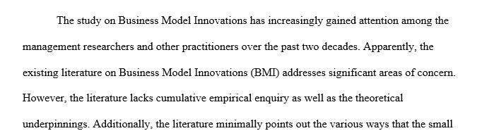 Business model innovation