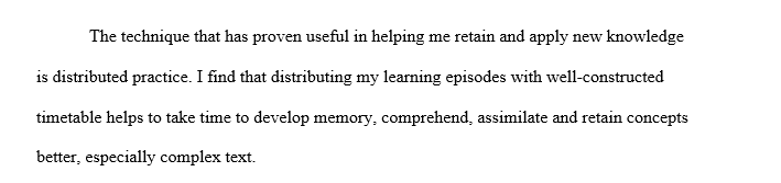 Effective Learning Techniques