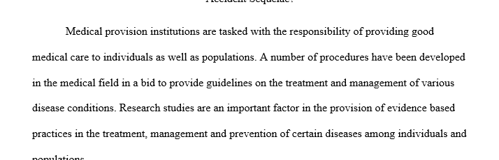 Evidence-based practice project