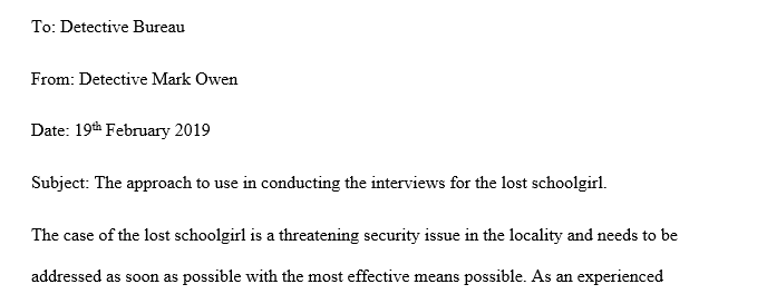 Interviews and Interrogations
