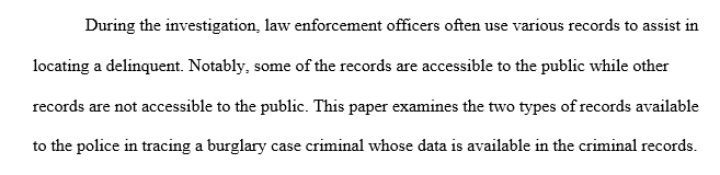 Police Access and records