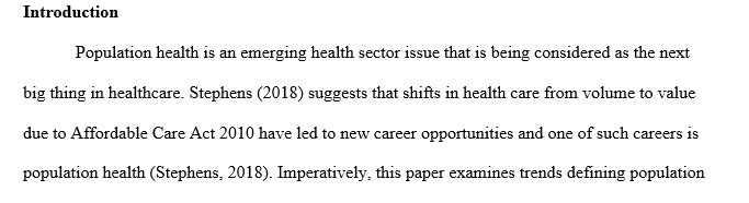 Population health