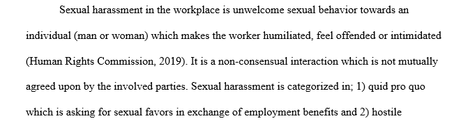 Sexual Harassment