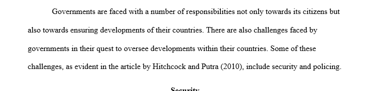 Struggle Over the Resource Security