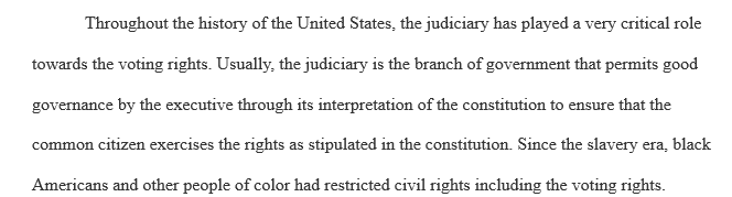 Supreme Court cases involving voting rights