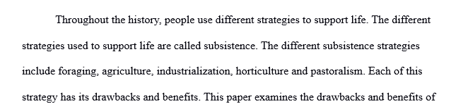 The benefits of agriculture on culture