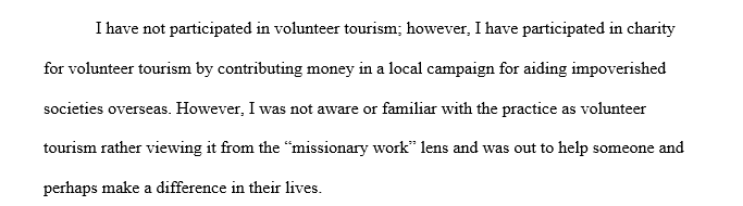 Tourism and Development