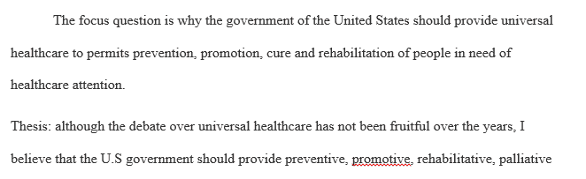 Universal Healthcare