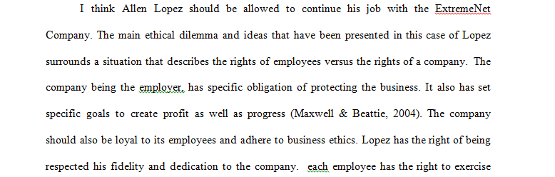 Ethics-Conflict Resolution