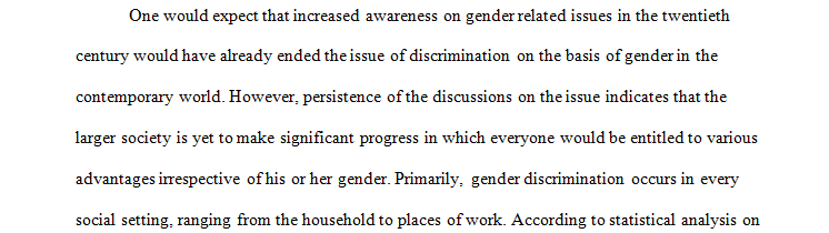 Gender Discrimination