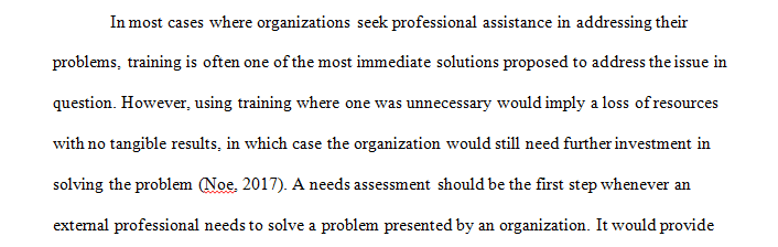 Needs Assessment