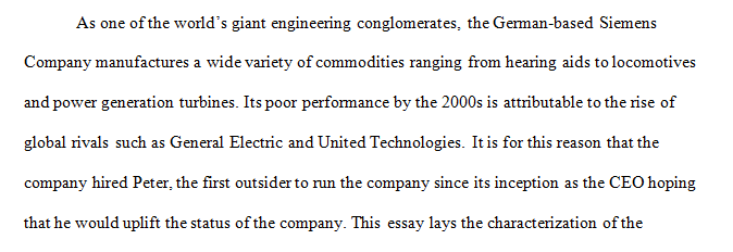 Organizing Siemens for Global Competitiveness