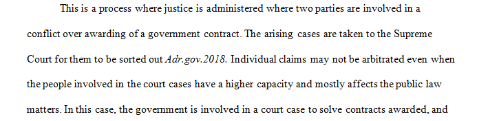 government avoid arbitration