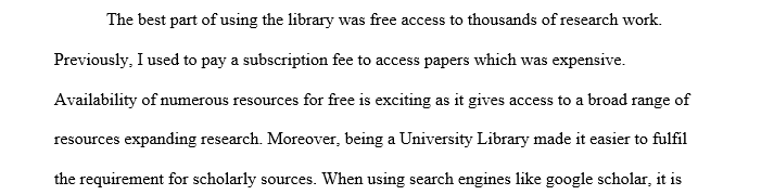 Academic research through the Ashford University Library
