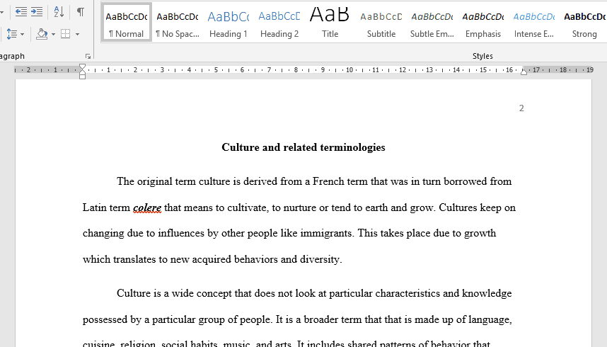 Acquired behaviors and diversity