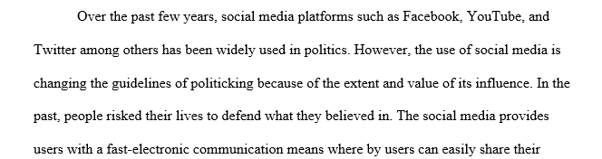Argument about the topic of social media activism