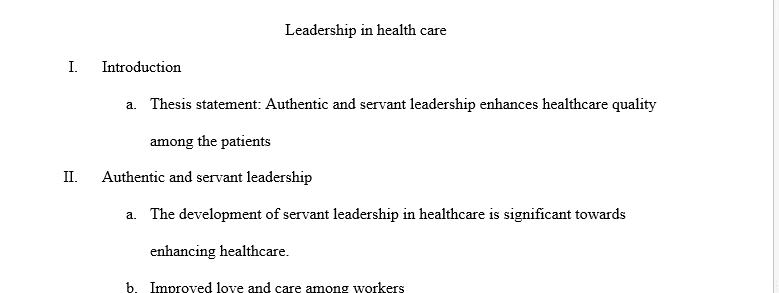 Authentic and servant leadership