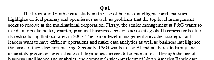 Business intelligence case study
