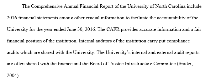 CAFR for a local governmental and not-for-profit entity