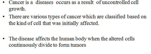 CANCER DISEASE