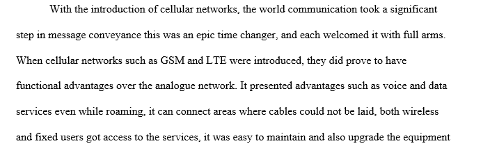 Cellular Networks