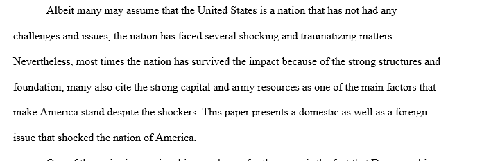 Challenges and issues that the United States faces