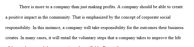 Choose two companies that are reporting on corporate social responsibility