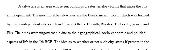 City States are Ultimately Ungovernable