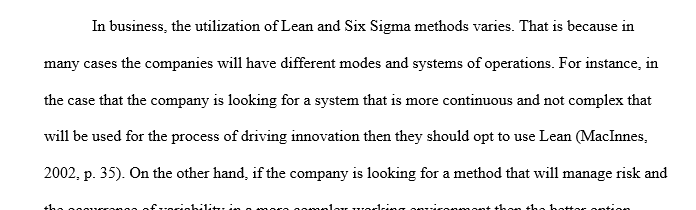 Combining lean and six sigma to achieve breakthrough performance