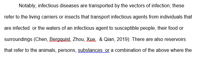 Communicable and infectious diseases