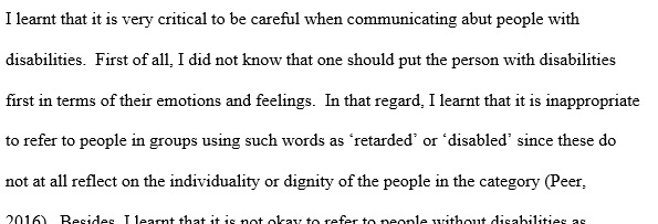 Communicating about individuals with disabilities