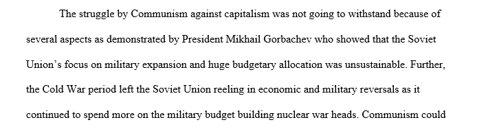 Communism vs. capitalism