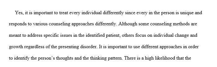 Counseling approaches