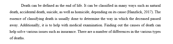 Death Investigations (Criminal Investigation)