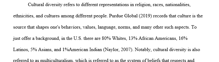 Cultural diversity