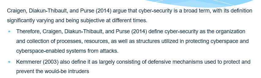 Cybersecurity
